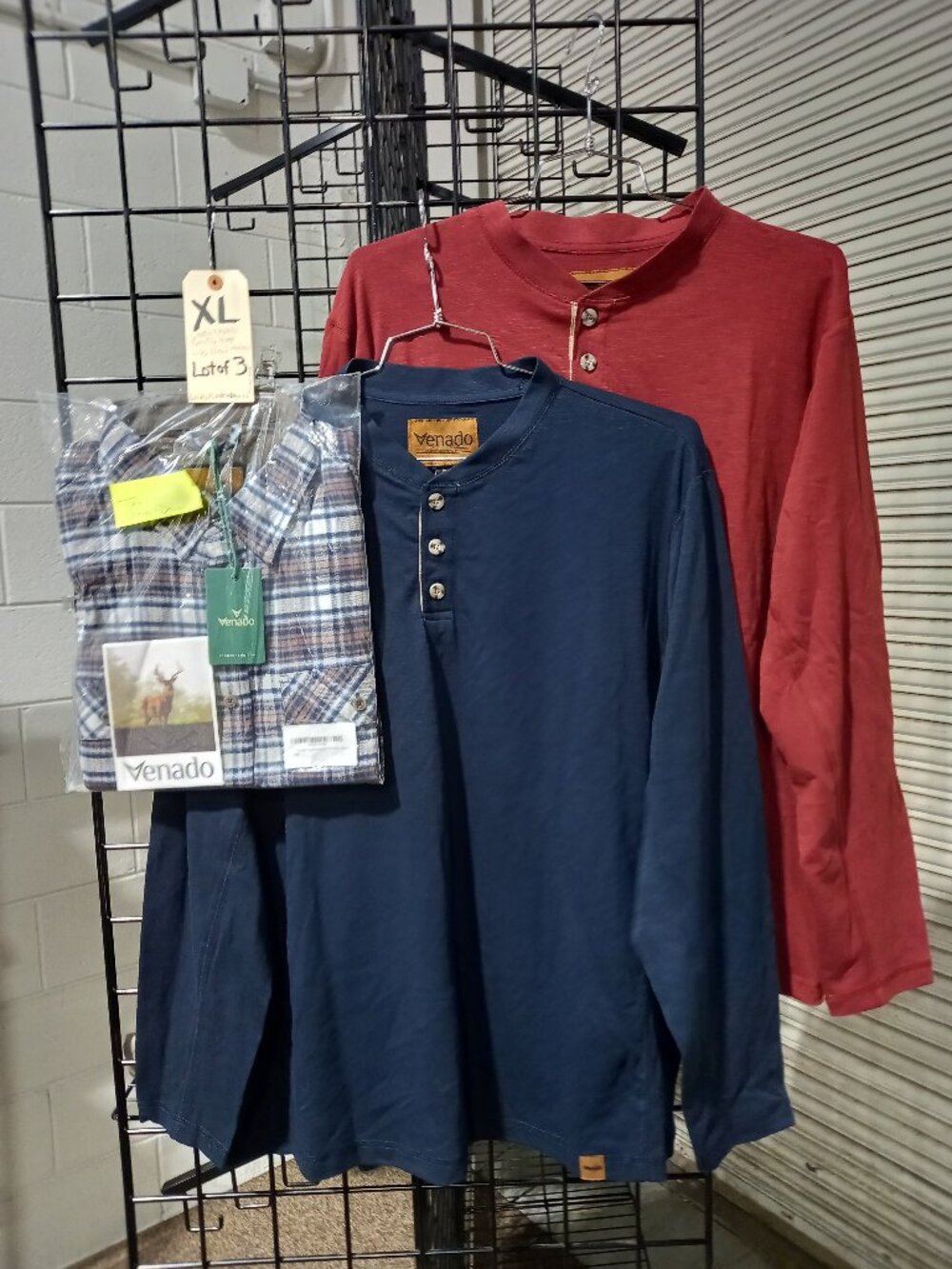 Men's Force Flex Flannel + 2-Long Sleeve Henleys | XL